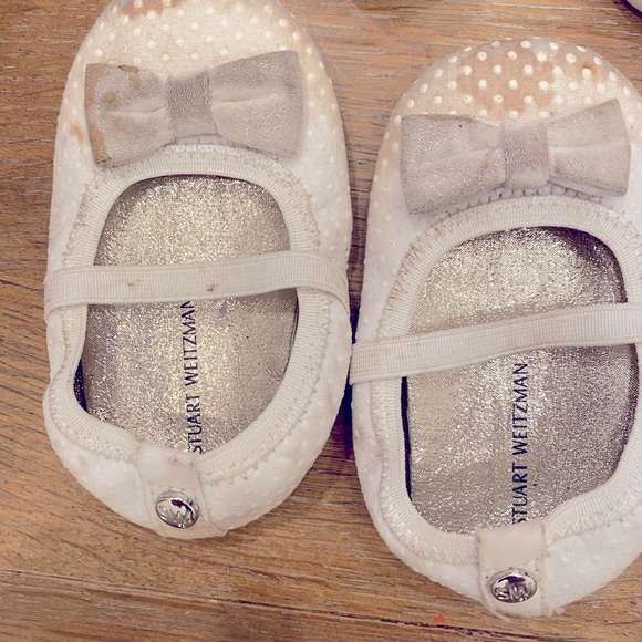 Bundle of 7 newborn / toddler shoes — STUART WEITZMAN and others - Picture 7 of 10